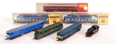 ASSORTED N GAUGE MODEL RAILWAY TRAINSET LOCOMOTIVES