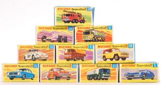 COLLECTION OF VINTAGE MATCHBOX SUPERFAST BOXED DIE