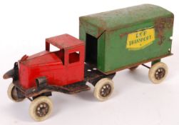 ANTIQUE C1930'S PRESSED STEEL / TINPLATE ' LEP TRA