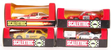 COLLECTION OF BOXED SCALEXTRIC SLOT CAR RACING MODELS
