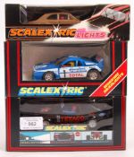 COLLECTION OF BOXED SCALEXTRIC CARS WITH LIGHTS