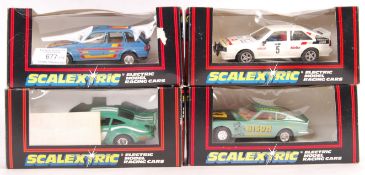 COLLECTION OF BOXED SCALEXTRIC SLOT CAR RACING MODELS