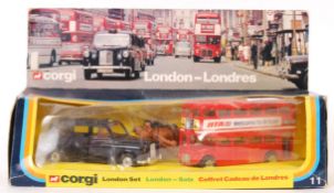 RARE VINTAGE CORGI TOYS BOXED LONDON SET 11 WITH H