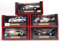 COLLECTION OF BOXED SCALEXTRIC SLOT CAR RACING MODELS