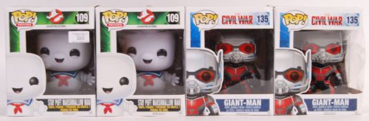 FUNKO POP MADE VINYL ACTION FIGURES STAY PUFT AND