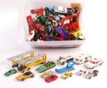 ASSORTED SCALE DIECAST MODEL VEHICLES BY CORGI, MATCHBOX AND MORE