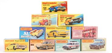 COLLECTION OF VINTAGE MATCHBOX SUPERFAST BOXED DIE