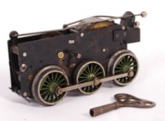 BELIEVED BASSETT LOWKE CLOCKWORK MOTOR CHASSIS