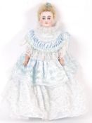 RARE ANTIQUE CONTINENTAL ARMAND MARSEILLE LEATHER BODIED DOLL