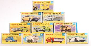 COLLECTION OF VINTAGE MATCHBOX SUPERFAST BOXED DIE