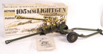 VINTAGE PALITOY ACTION MAN BOXED PLAYSET ' 105MM GUN '
