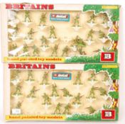 TWO BRITAINS DEETAIL BOXED US INFANTRY PLASTIC SOL