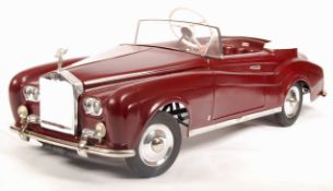 RARE VINTAGE SHARNA TRI-ANG ROLLS ROYCE SILVER CLOUD PEDAL CAR