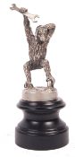 RARE CHARLES PAILLET ANTIQUE ' MONKEY MECHANIC ' CAR MASCOT