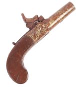 EARLY 19TH CENTURY LONDON MAKER PERCUSSION POCKET PISTOL