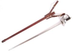 WWI GEORGE VI 1897 PATTERN BRITISH LIGHT INFANTRY OFFICERS SWORD