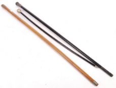 COLLECTION OF THREE WALKING STICKS RASC