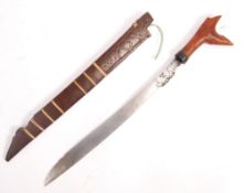 20TH CENTURY CARVED INDONESIAN BORNEO DAYAK PEOPLE