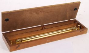 ORIGINAL POST-WWII SECOND WORLD WAR MAP ROLLING RULE CASED