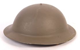 ORIGINAL WWII STEEL BRODIE HELMET WITH ORIGINAL LINER