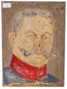 WWI FIRST WORLD WAR IMPERIAL GERMAN CAST IRON HINDENBURG PLAQUE