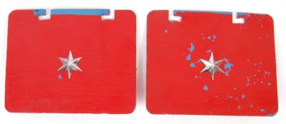 US UNITED STATES MILITARY GENERAL STAR PLATES NUMBER PLATE RANK