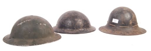 ASSORTED WWII SECOND WORLD WAR BRITISH MILITARY UNIFORM HELMETS