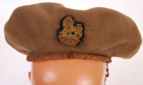 SCARCE WWII SECOND WORLD WAR 1944 BRITISH ARMY MAJOR'S BERET