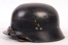 ORIGINAL WWII GERMAN THIRD REICH KRIEGSMARINE STAHLHELM HELMET
