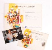 THE GREAT TRAIN ROBBERY - TELEGRAM TO RONNIE BIGGS