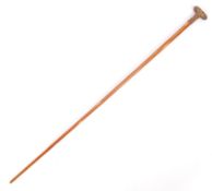 VINTAGE 20TH CENTURY CHINESE BRASS TOPPED SWAGGER