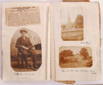 RARE WWI & WWII PERSONAL SCRAP BOOK / PHOTOGRAPH ALBUM