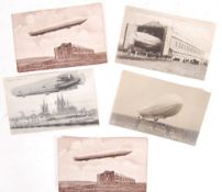 COLLECTION OF EARLY 20TH CENTURY ZEPPELIN RELATED POSTCARDS