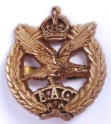 RARE WWII ARMY AIR CORPS ECONOMY PLASTIC CAP BADGE