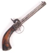 19TH CENTURY PERCUSSION CAP POCKET PISTOL SINGLE FIRE