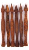 RARE SET OF WWI BRITISH ROYAL FLYING CORPS FLECHETTE MISSILES