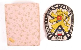 RARE WWII SPECIAL OPERATIONS EXECUTIVE SOE CLOTH PATCH IN BOX