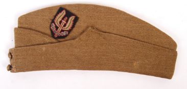 SCARCE VINTAGE WWII SAS BADGED INFANTRY SIDE CAP
