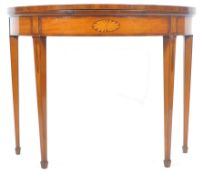 RARE 18TH CENTURY GEORGIAN SATINWOOD CARD TABLE