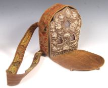 20TH CENTURY GAU BUDDHIST PRAYER BOX AND CARRY CAS