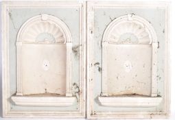 PAIR OF ANTIQUE STYLE CLASSICAL WALL NICHES