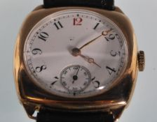 A 1930's Art Deco vintage gentleman's Longines 15