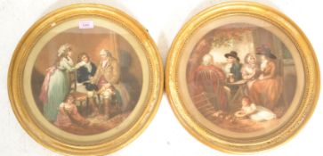 A pair of early 20th Century colour prints depicti