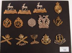 WWI FIRST WORLD WAR RELATED UNIFORM CAP BADGES