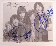 RARE ' THE WHO ' VINTAGE SIGNED 8X10