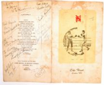 RARE 1950'S BOXING PROGRAMME AUTOGRAPHED BY THOSE
