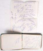 1960'S AUTOGRAPH BOOK - LEICESTER CITY & FOOTBALLE