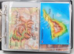 An album of geographical related holographic postc