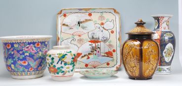 A collection of Chinese ceramics to include a  lar