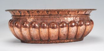 A 19th Century Victorian copper planter of ovular